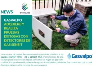 Gasvalpo adquiere y realiza pruebas exitosas con Detectores de gas SENSIT